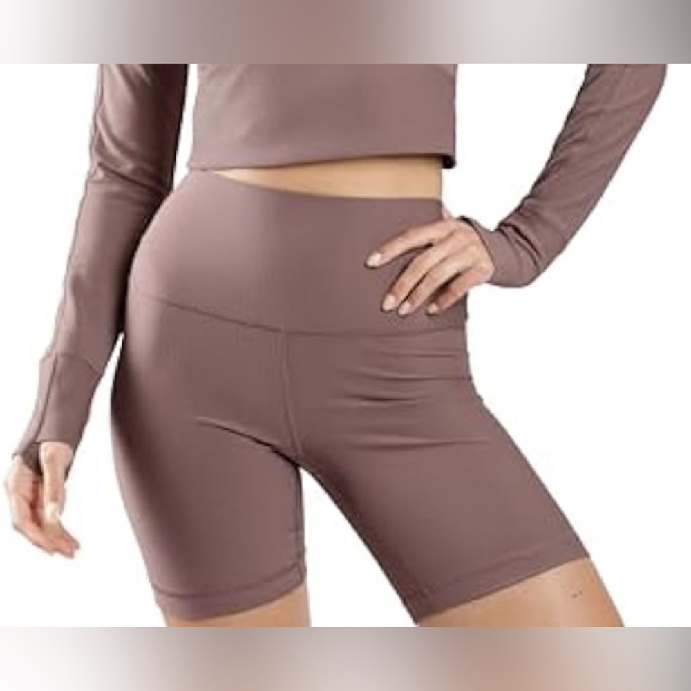 90 Degree By Reflex Women's Bike Shorts - Taupe